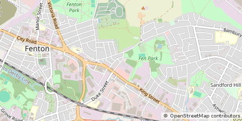Map of Stoke-on-Trent, Staffordshire