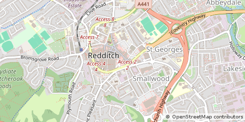 Map of Redditch