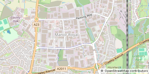 Map of Crawley