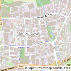 Map of Crawley