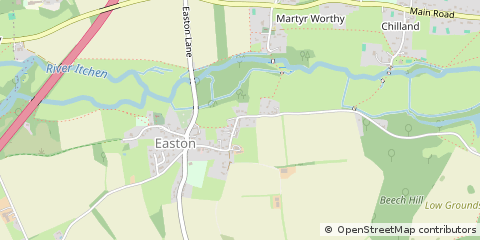 Map of Winchester, Hampshire