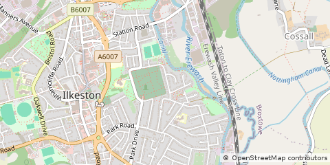 Map of Derbyshire