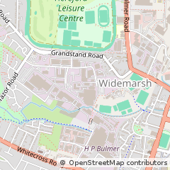 Map of Hereford, Herefordshire
