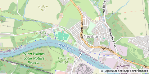 Map of Newcastle Upon Tyne, Tyne & Wear
