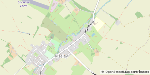 Map of Bedford, Northamptonshire