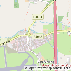Map of Cheltenham, Gloucestershire