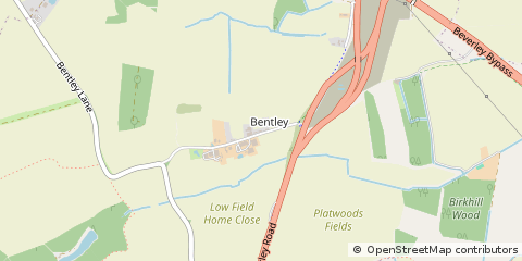 Map of Beverley, East Yorkshire