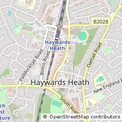 Map of Haywards Heath, West Sussex