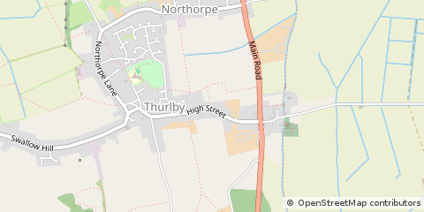 Map of Bourne, Lincolnshire