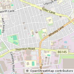 Map of Bradford, West Yorkshire