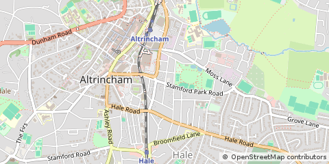 Map of Altrincham, Cheshire
