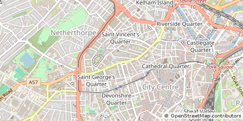 Map of Sheffield