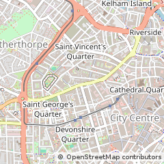 Map of Sheffield