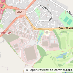 Map of Chesterfield, Derbyshire