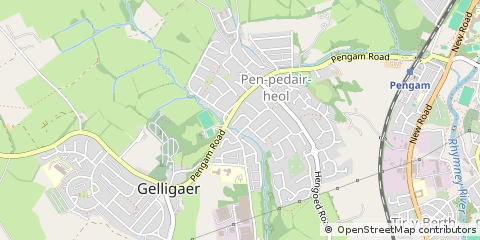 Map of Hengoed