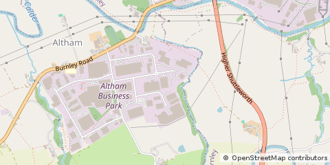 Map of Accrington, Lancashire