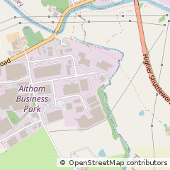 Map of Accrington, Lancashire