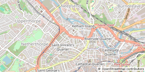 Map of Sheffield