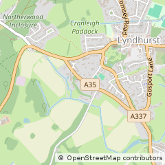 Map of Lyndhurst, Hampshire