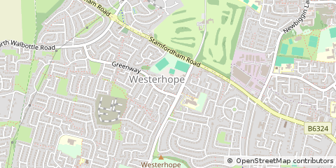 Map of Newcastle Upon Tyne, Tyne & Wear