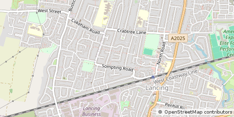 Map of Lancing