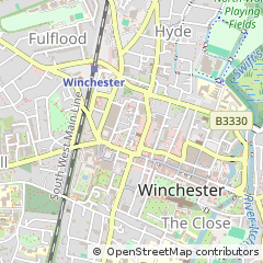 Map of Winchester, Hampshire