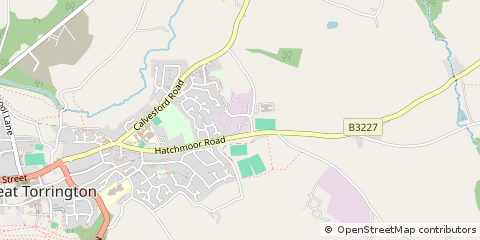 Map of Torrington, Devon