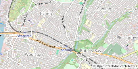 Map of Southampton, Hampshire