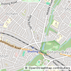 Map of Southampton, Hampshire