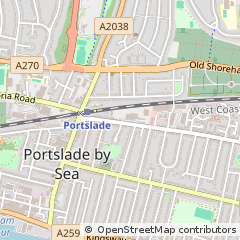 Map of Hove, East Sussex
