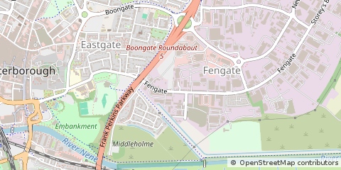 Map of Peterborough