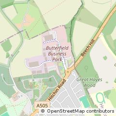 Map of Luton, Bedfordshire