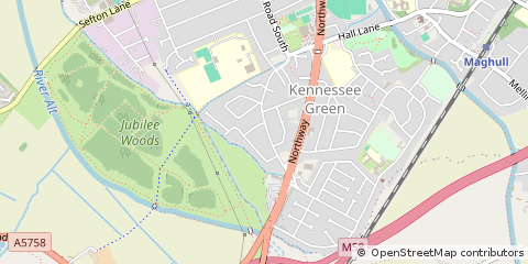 Map of Liverpool, Merseyside
