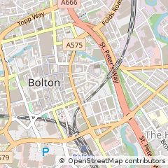 Map of Bolton, Lancashire
