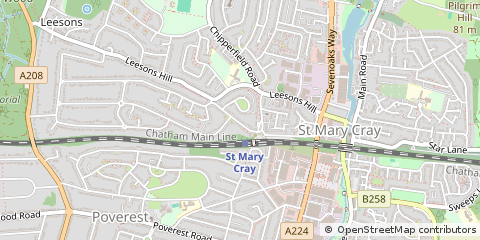 Map of Orpington