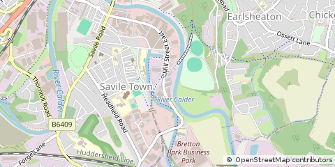 Map of West Yorkshire