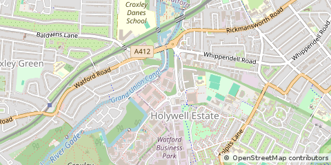 Map of Watford, Hertfordshire