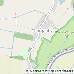 Map of Thorganby, York
