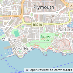 Map of Plymouth, Devon