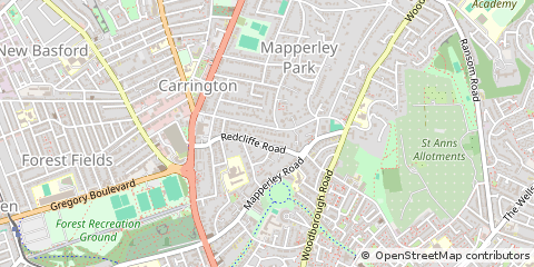 Map of Nottingham