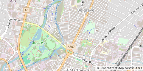 Map of Leicester