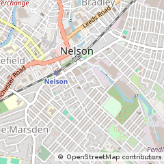 Map of Nelson, Lancashire