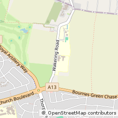 Map of Thorpe BAY, Southend on SEA Essex