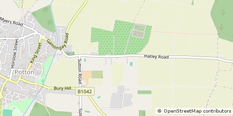Map of Sandy, Bedfordshire