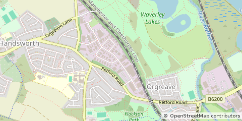 Map of Sheffield