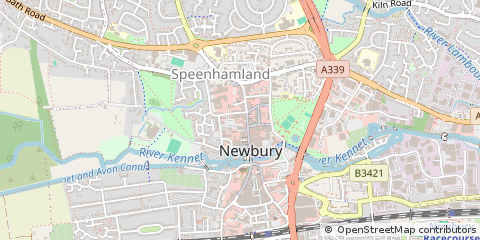 Map of Newbury, Berkshire