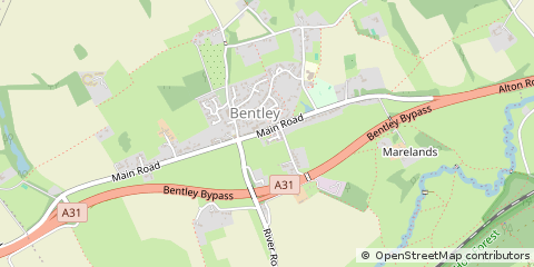 Map of Farnham, Surrey