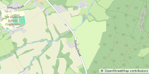 Map of Cranbrook, Kent