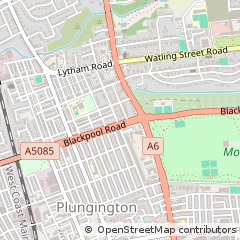 Map of Preston, Lancashire