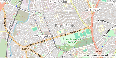 Map of Nottingham
